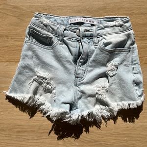 Ripped Jean Shorts